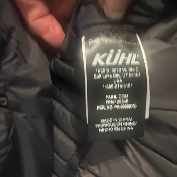 KUHL’s  Women's black SPYFIRE -Black hoody  Puffer Jacket- NEW - Picture 7 of 12